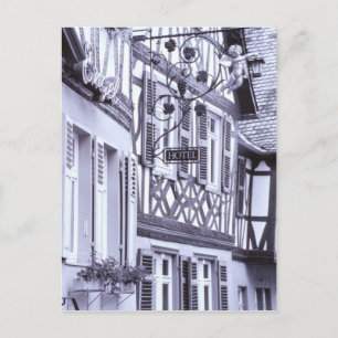 Europe, Germany, Rhineland, Pfalz, Boppard. Half Postcard