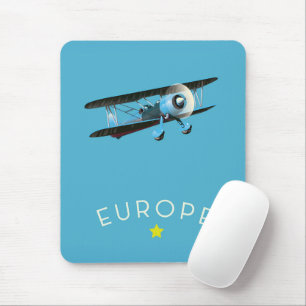 Europe Golden Star Mouse Pad