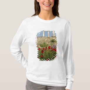 Europe, Greece, Cyclades, Delos. Column ruins. 2 T-Shirt
