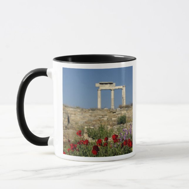 Europe, Greece, Cyclades, Delos. Column ruins. Mug (Left)