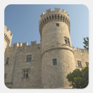 Europe, Greece, Dodecanese Islands, Rhodes: Square Sticker