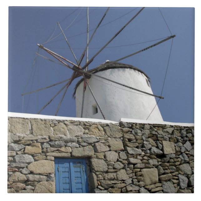 Europe, Greece, Mykonos. 2 Tile (Front)