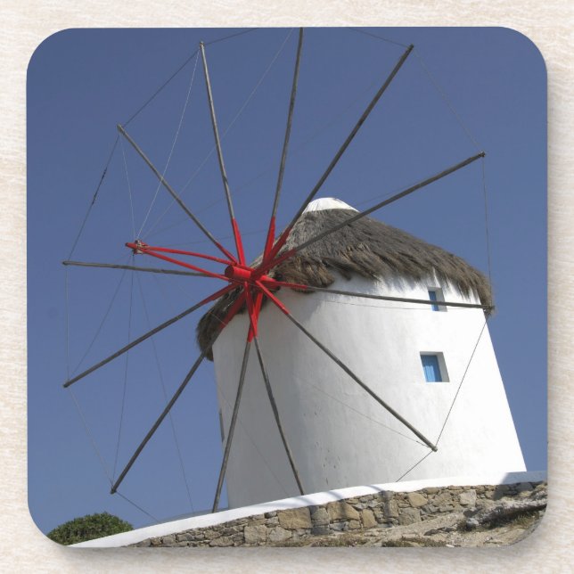 Europe, Greece, Mykonos. 3 Coaster (Front)