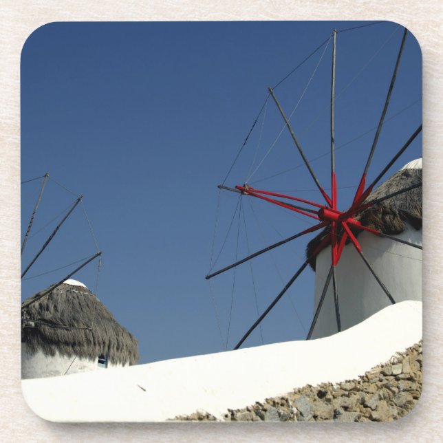 Europe, Greece, Mykonos. Coaster (Front)