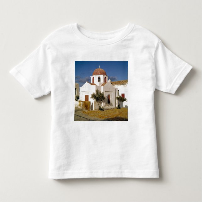Europe, Greece, Mykonos. Fishing nets dry on the Toddler T-Shirt (Front)