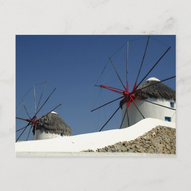 Europe, Greece, Mykonos. Postcard (Front)