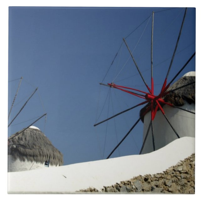 Europe, Greece, Mykonos. Tile (Front)