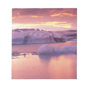 Europe, Iceland, Jokulsarlon lagoon Notepad