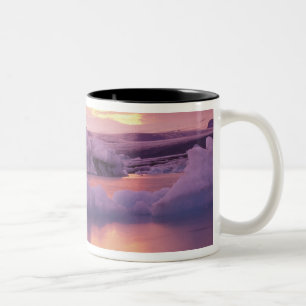 Europe, Iceland, Jokulsarlon lagoon Two-Tone Coffee Mug