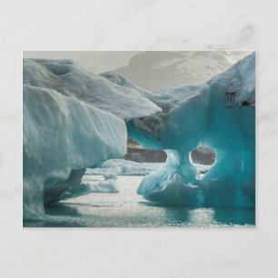 Europe, Iceland, JokUSArlon. Iceberg Formations Postcard