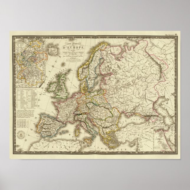 Europe in 1813 poster (Front)