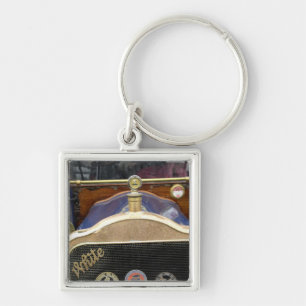 Europe, Ireland, Dublin. Vintage auto, White 2 Key Ring