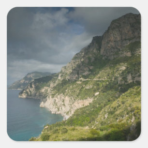 Europe, Italy, Campania (Amalfi Coast) Positano: Square Sticker