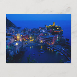 Europe, Italy, Cinque Terre, Vernazza. Hillside Postcard