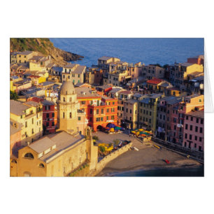 Europe, Italy, Cinque Terre. Village of Vernazza
