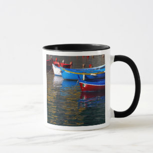Europe, Italy, Cinque Terry, boats in Vernazza Mug