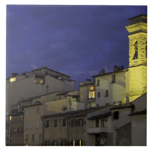 Europe, Italy, Florence, Architectural detail; Ceramic Tile