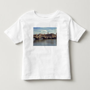 Europe, Italy, Florence. The Arno River flows Toddler T-Shirt