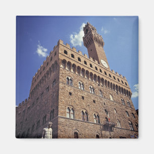 Europe, Italy, Florence. The mediaeval Plazzo Magnet