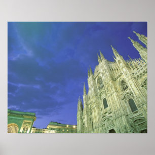 Europe, Italy, Lombardia, Milan. The Duomo, Poster