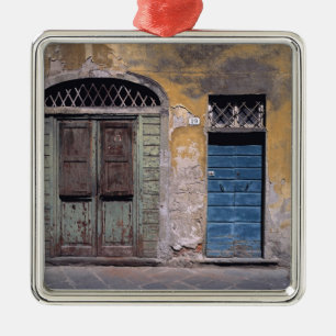 Europe, Italy, Lucca. These old doors add Metal Ornament