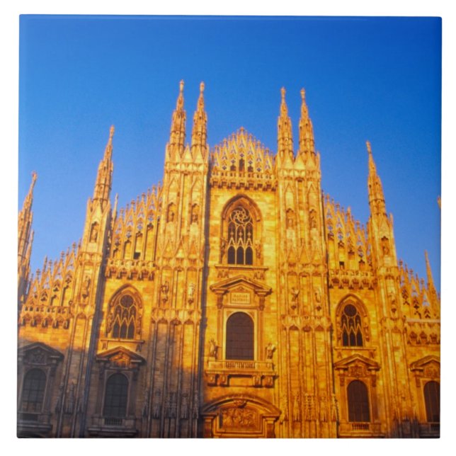 Europe, Italy, Milan, Cathedral of Milan Ceramic Tile (Front)