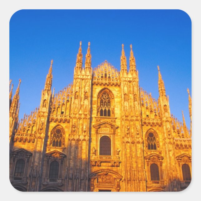 Europe, Italy, Milan, Cathedral of Milan Square Sticker (Front)