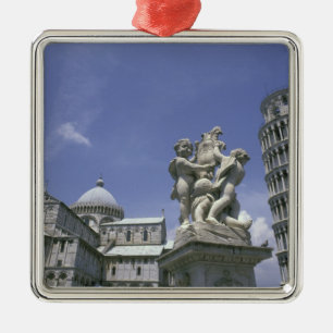 Europe, Italy, Pisa, Leaning Tower of Pisa Metal Ornament