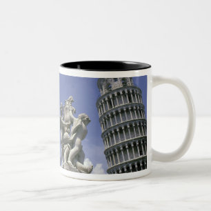 Europe, Italy, Pisa, Leaning Tower of Pisa Two-Tone Coffee Mug