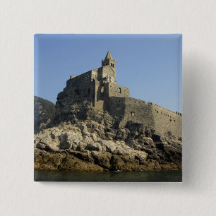 Europe, Italy, Portovenere aka Porto Venere. 2 15 Cm Square Badge