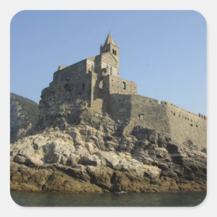 Europe, Italy, Portovenere aka Porto Venere. 2 Square Sticker