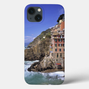 Europe, Italy, Riomaggiore. Riomaggiore is built iPhone 13 Case