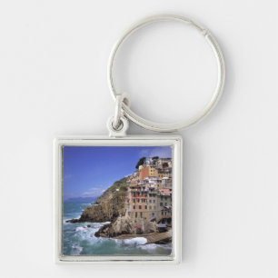Europe, Italy, Riomaggiore. Riomaggiore is built Key Ring