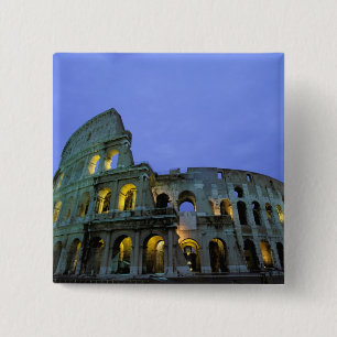 Europe, Italy, Rome. Evening view of the 15 Cm Square Badge