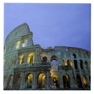 Europe, Italy, Rome. Evening view of the Ceramic Tile