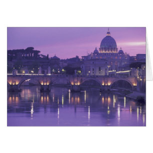 Europe, Italy, Rome. St. Peter's and Ponte Sant