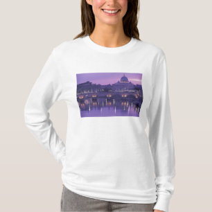 Europe, Italy, Rome. St. Peter's and Ponte Sant T-Shirt