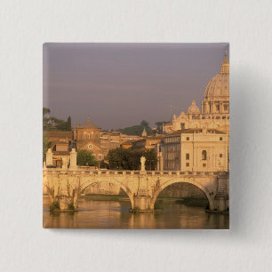 Europe, Italy, Rome, The Vatican. Basilica San 15 Cm Square Badge