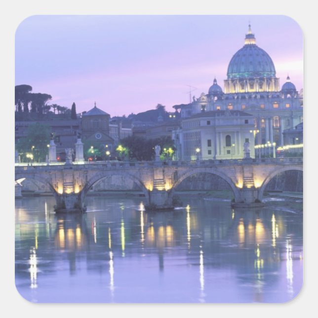 Europe, Italy, Rome, The Vatican. St. Peter's & Square Sticker (Front)