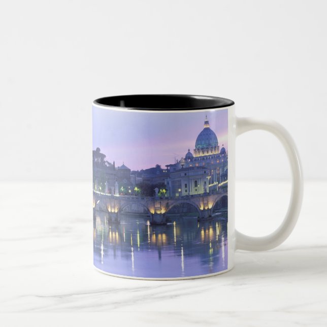 Europe, Italy, Rome, The Vatican. St. Peter's & Two-Tone Coffee Mug (Right)
