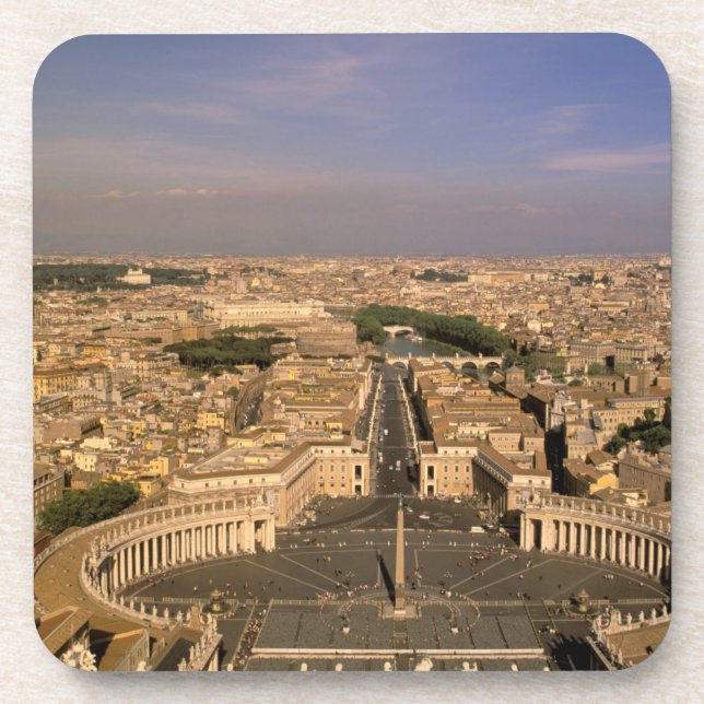 Europe, Italy, Rome, The Vatican. View from St. Coaster (Front)