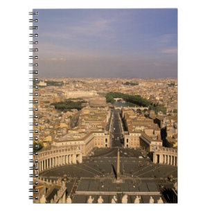 Europe, Italy, Rome, The Vatican. View from St. Notebook