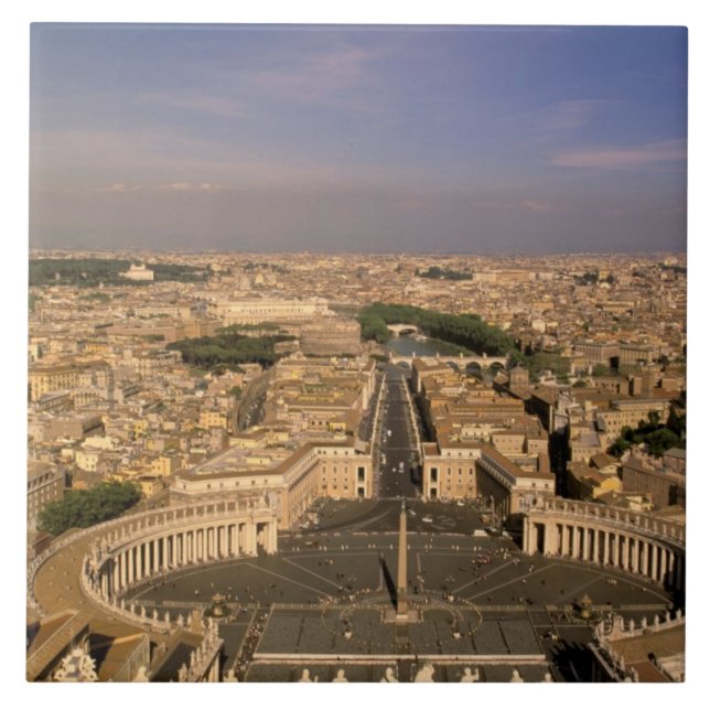 Europe, Italy, Rome, The Vatican. View from St. Tile (Front)