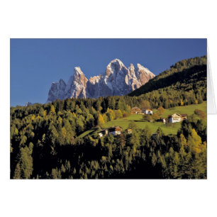 Europe, Italy, San Pietro. The Odle Group seem