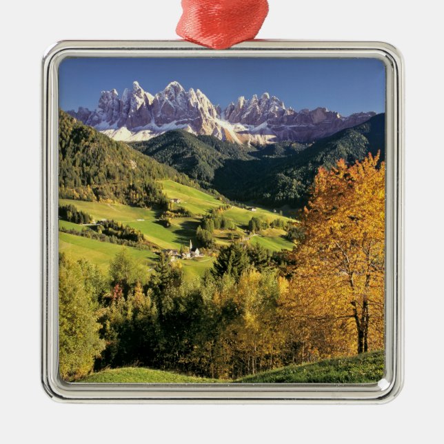 Europe, Italy, Santa Magdalena. The tiny Metal Tree Decoration (Front)