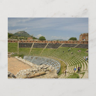 Europe, Italy, Sicily, Taormina. 3rd century 2 Postcard