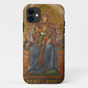 Europe, Italy, Sicily, Taormina. Madonna & child iPhone 11 Case