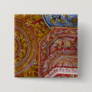 Europe, Italy, Sicily, Taormina. Traditional 2 15 Cm Square Badge