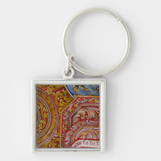 Europe, Italy, Sicily, Taormina. Traditional 2 Key Ring (Front)
