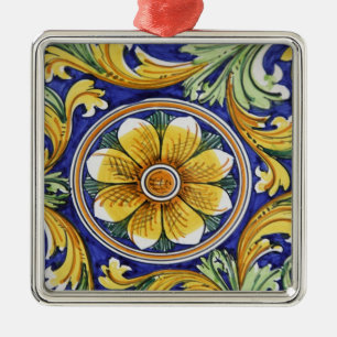 Europe, Italy, Sicily, Taormina. Traditional 4 Metal Tree Decoration